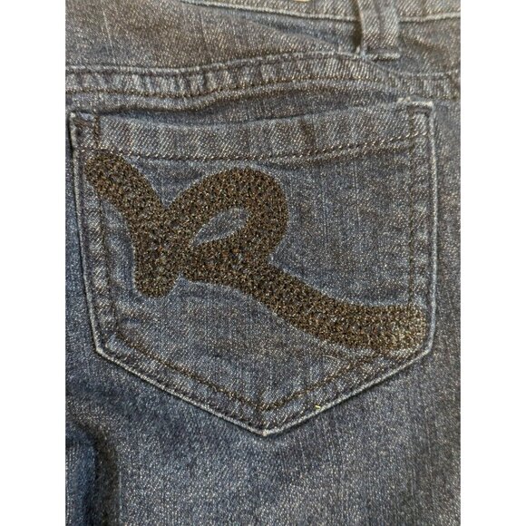 RocaWear Women’s Jeans Size 7 Simone Straight Leg Mid Rise Embellished Pocket - Picture 12 of 15